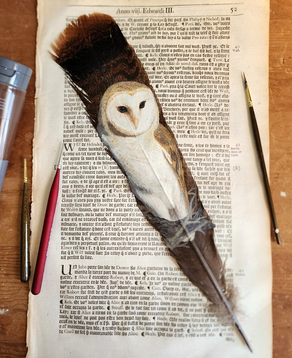 Custom Hand-Painted Feathers