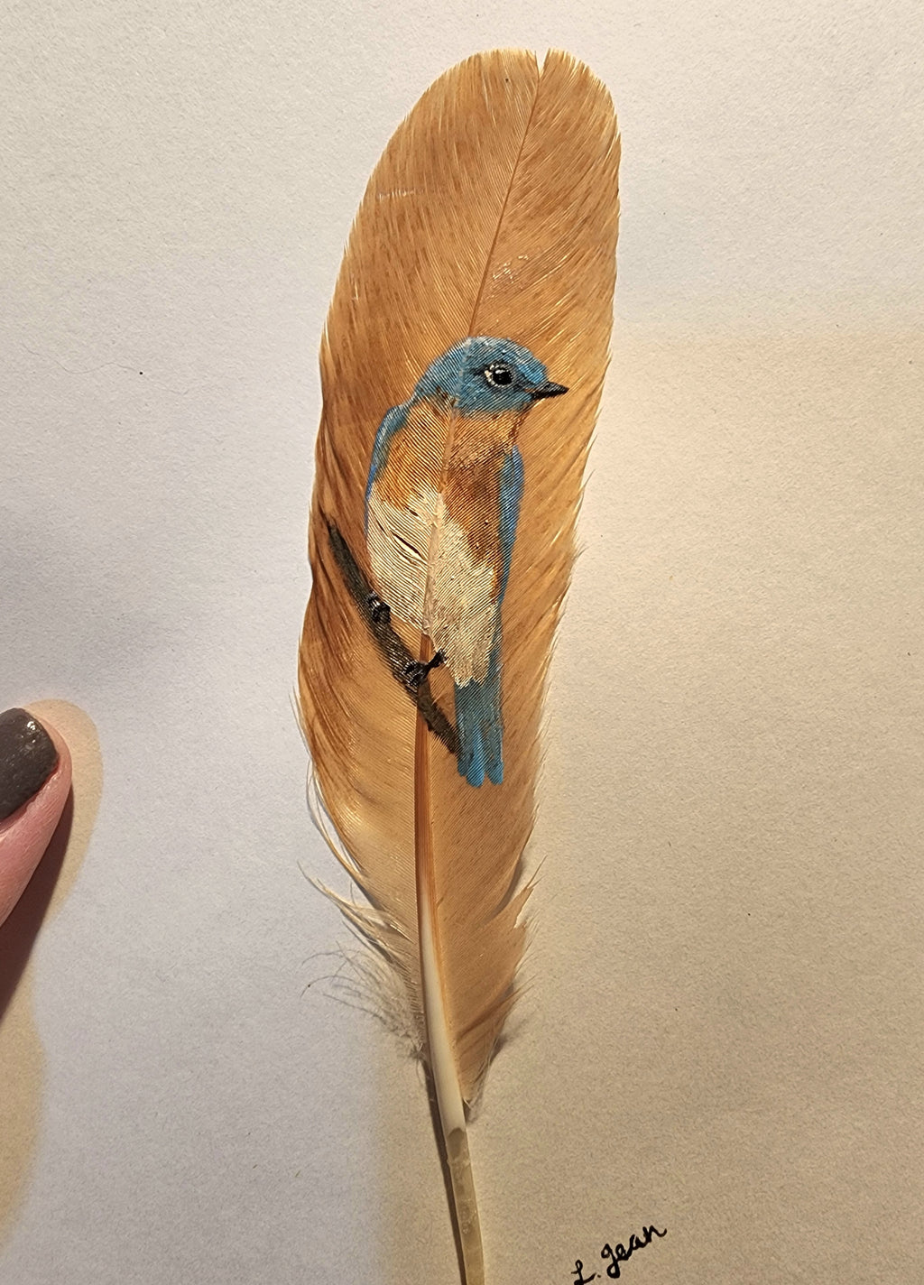 Custom Hand-Painted Feathers