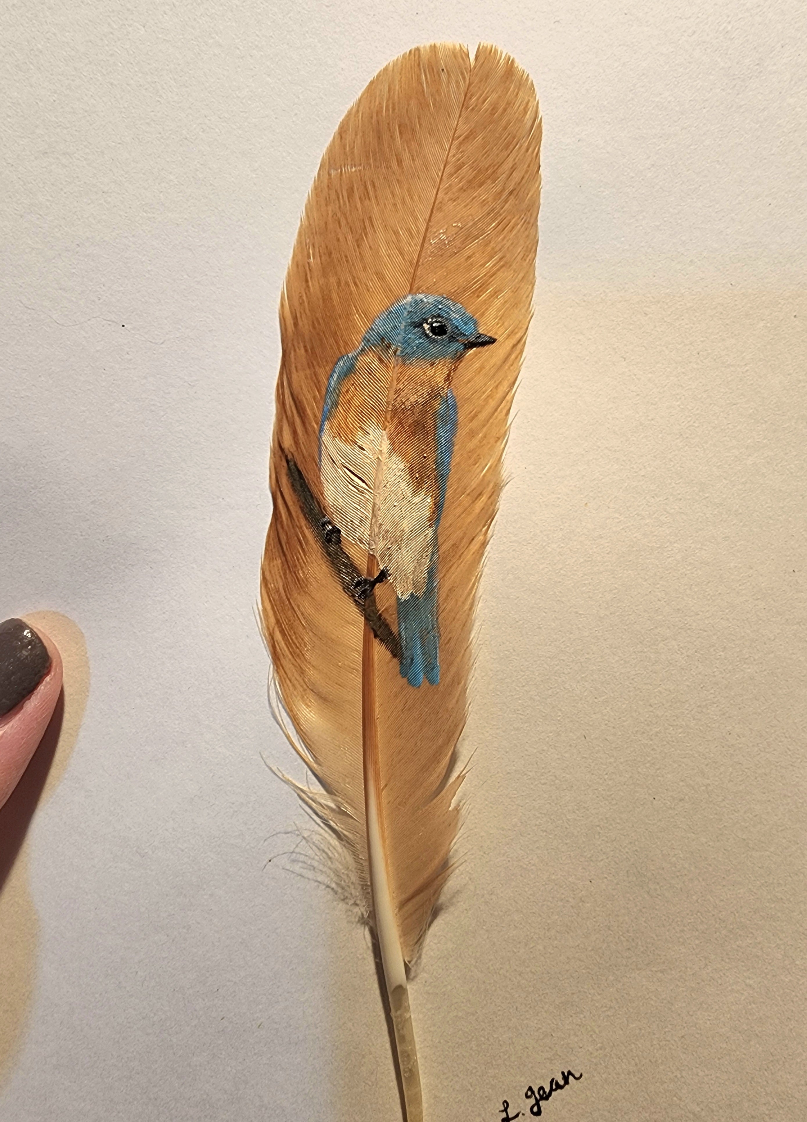 Custom Hand-Painted Feathers