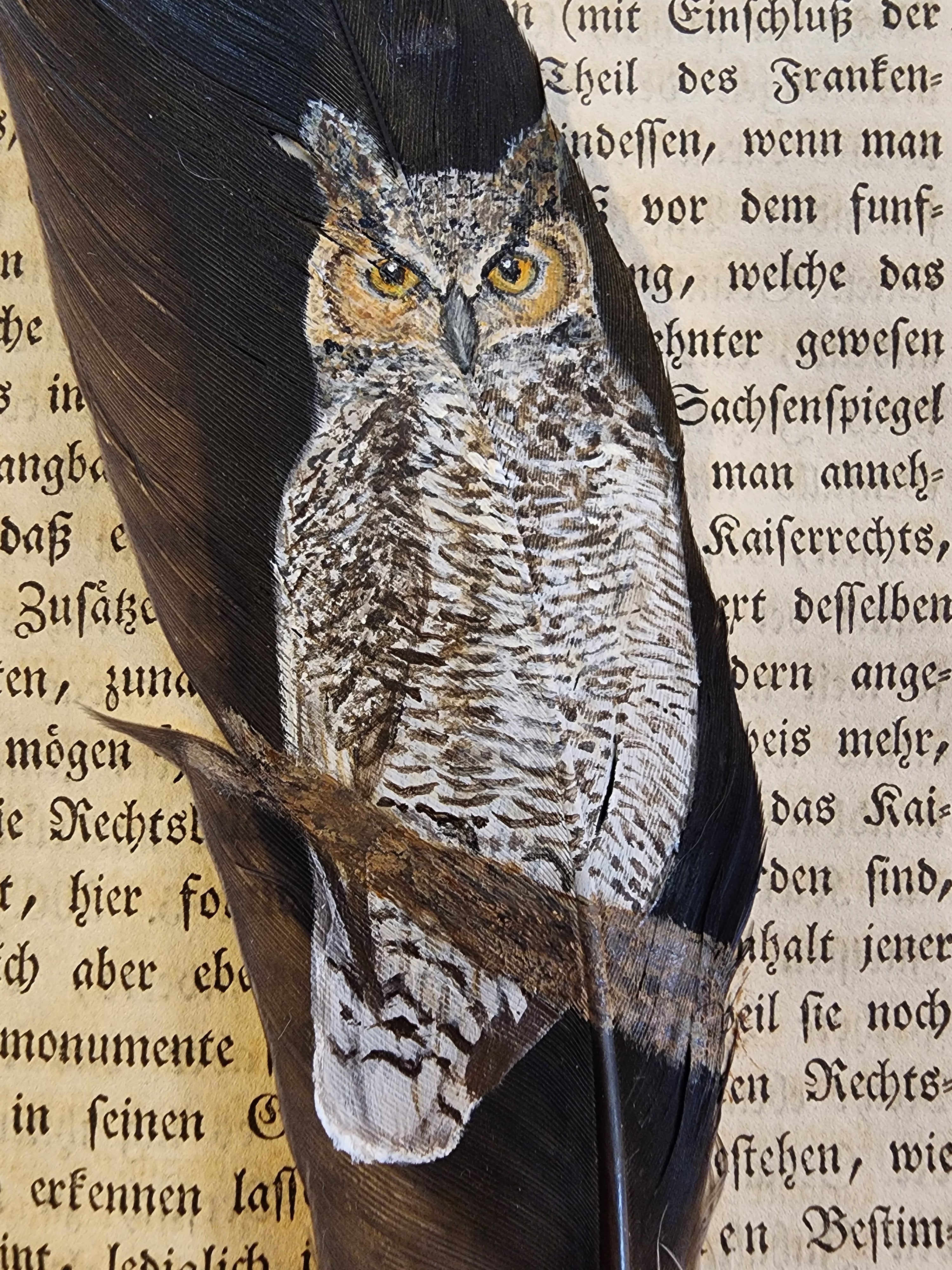 Custom Hand-Painted Feathers