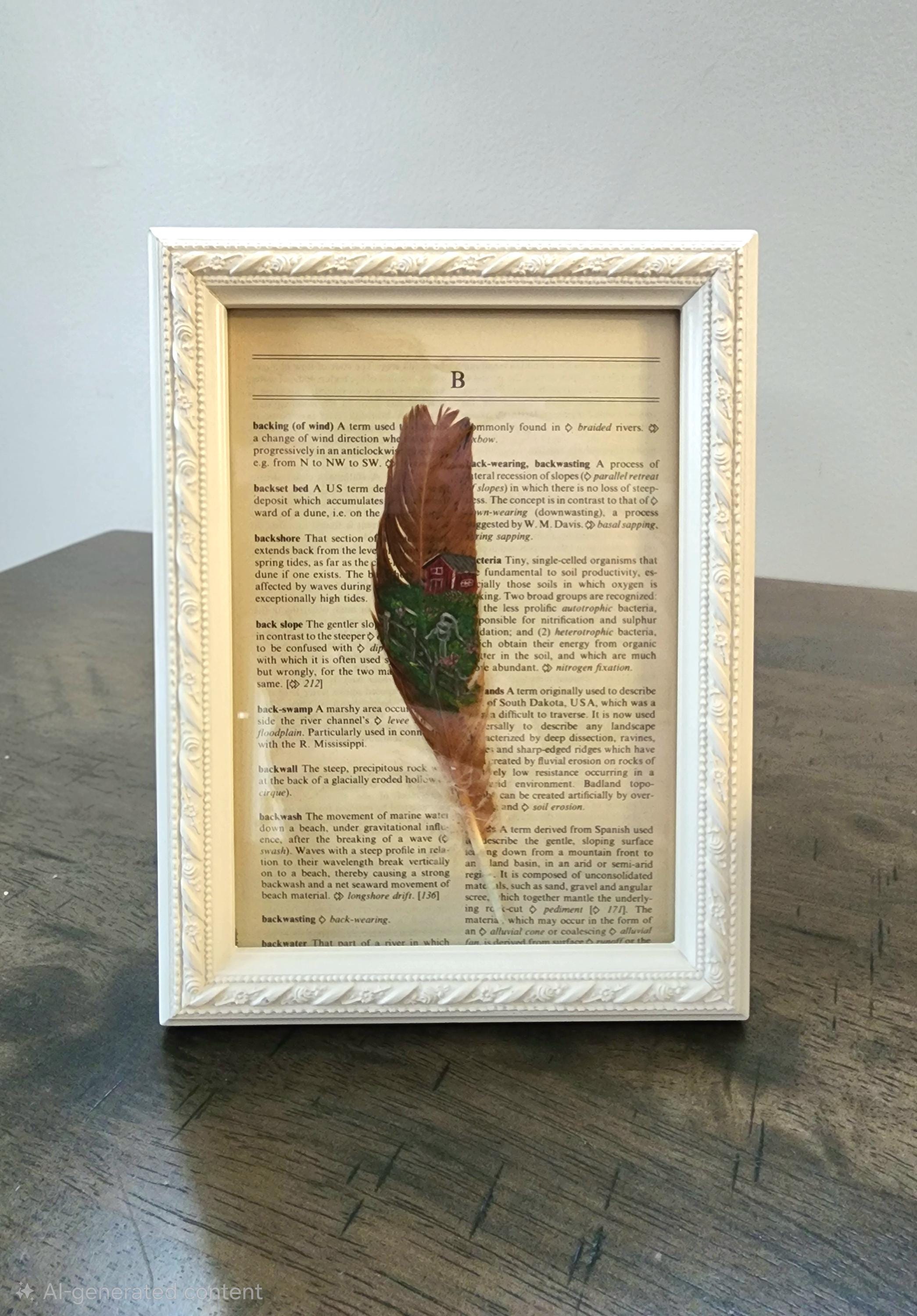 Shaw Farm Feather Art: Acrylic Painting on Feather