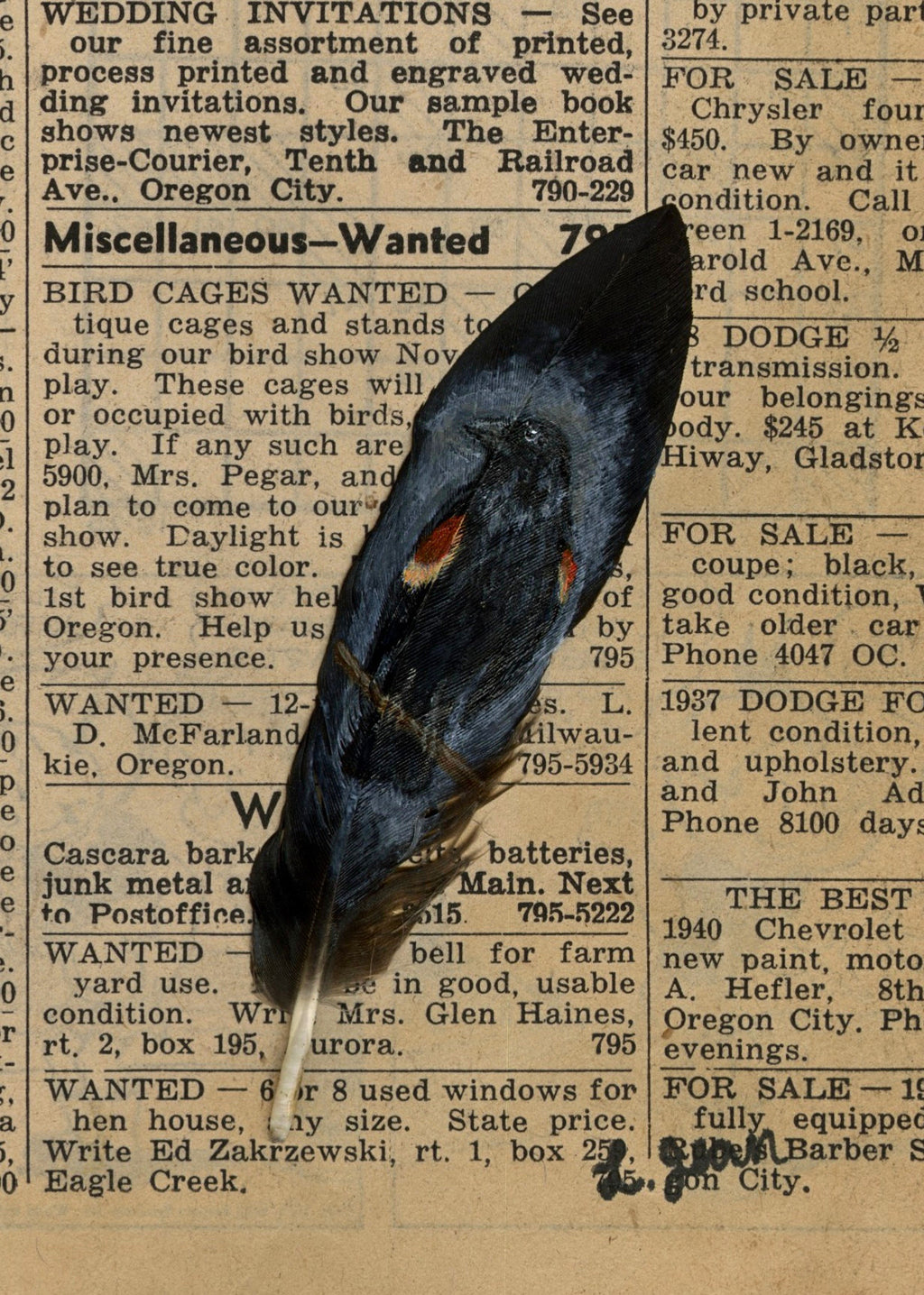 Custom Hand-Painted Feathers