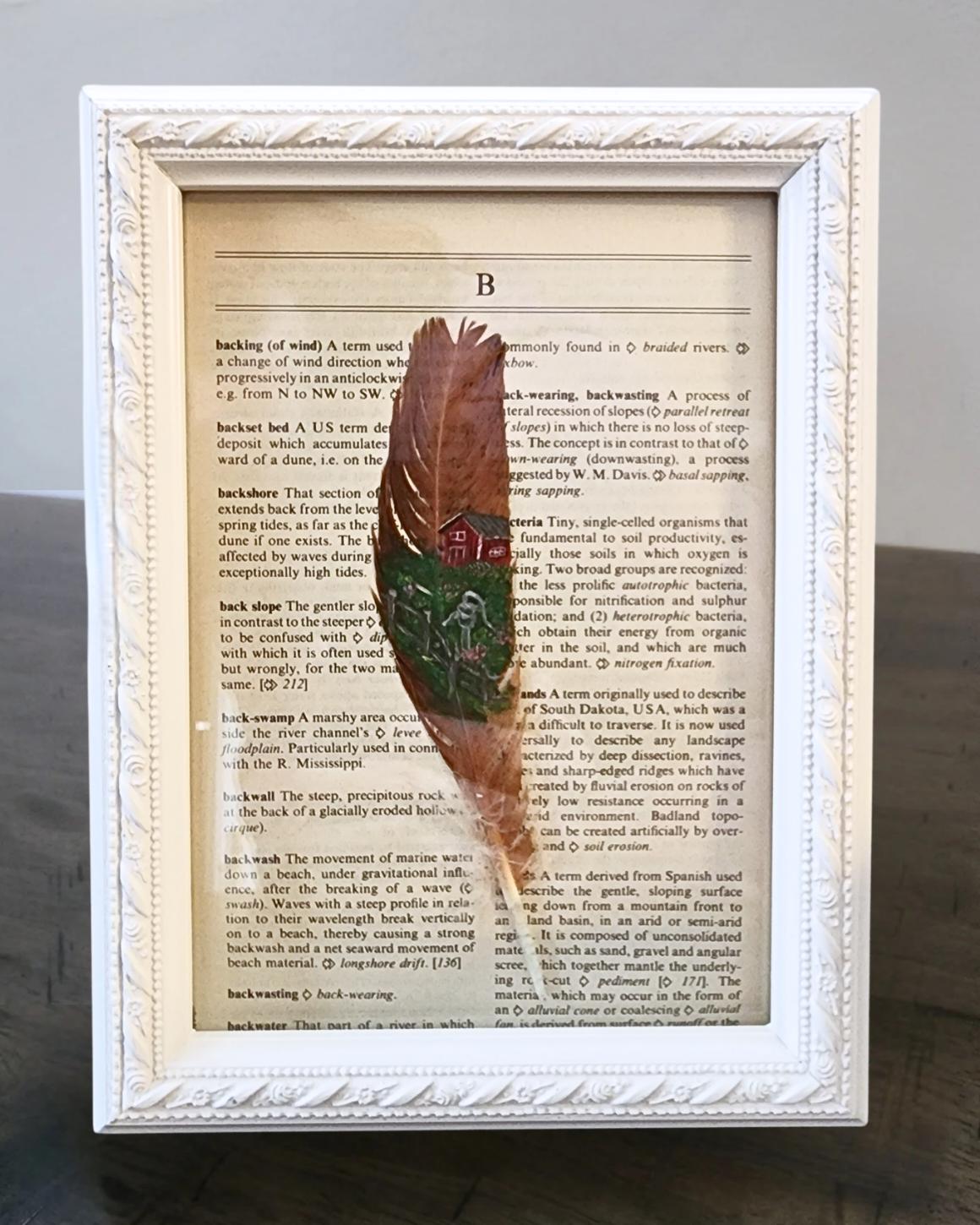 Shaw Farm Feather Art: Acrylic Painting on Feather