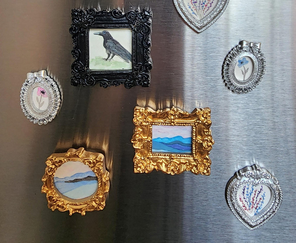 Hand-painted Mini Gallery Wall Fridge Magnets